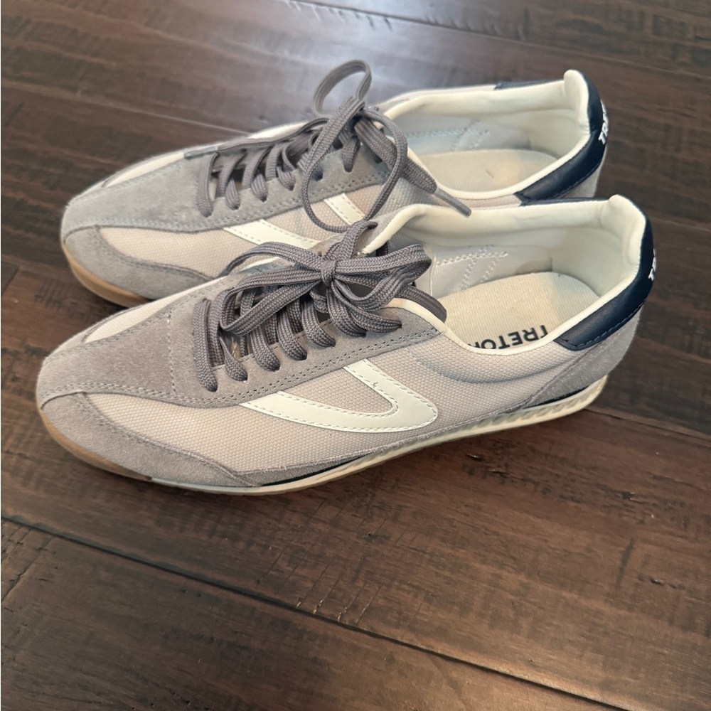 Tretorn Rawlins 2.0 leather and suede sporty athletic tennis shoe retro sneakers - Picture 8 of 11